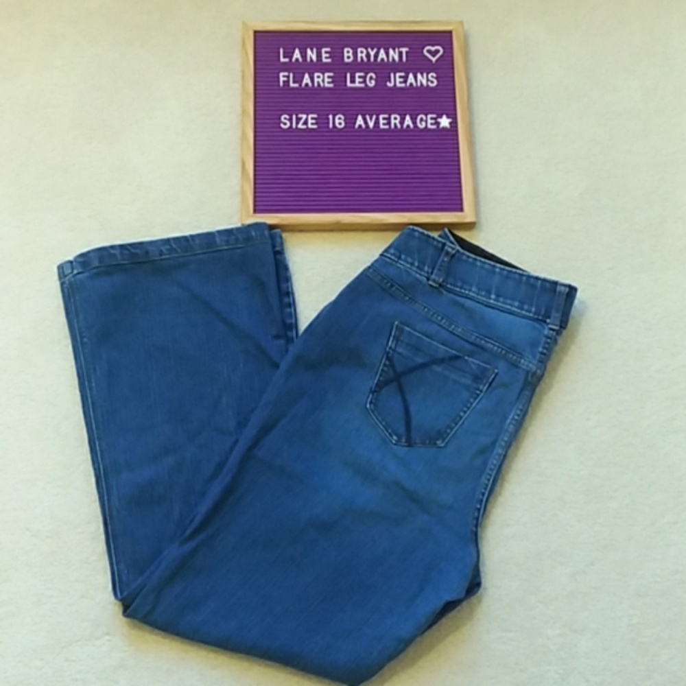 Layne Bryant Flare Leg Jeans Size 16 Average